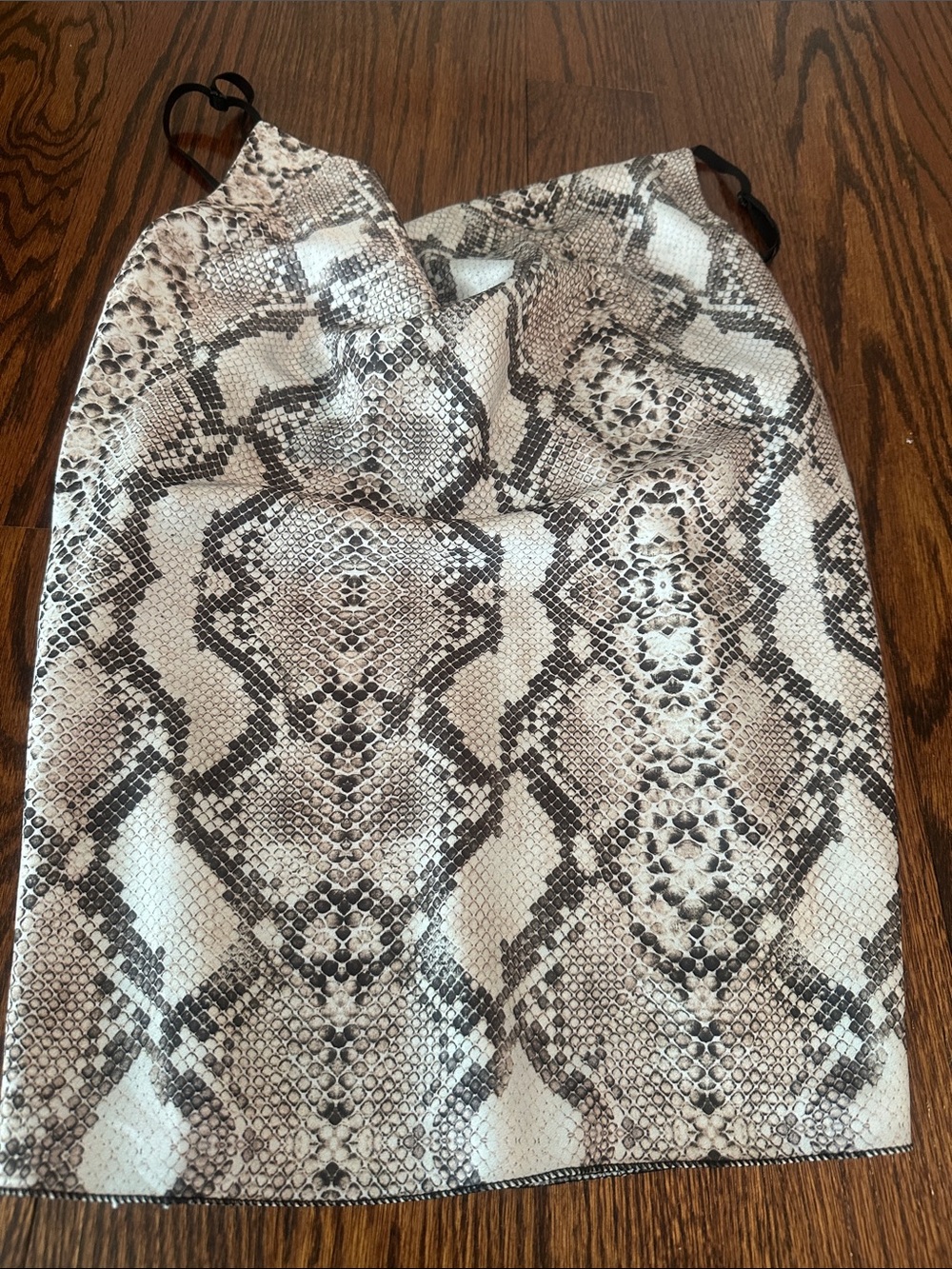 Snake Print Satin Cami Top in Beige and Black. All my listings r $6 shipping